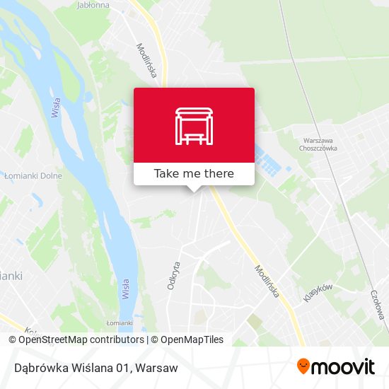 Dąbrówka Wiślana map