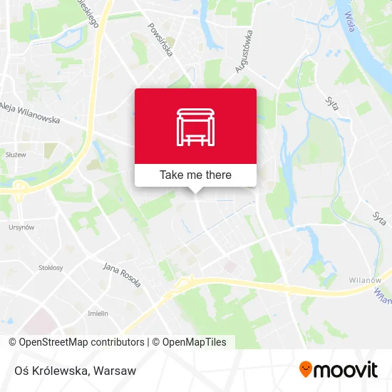 Карта Oś Królewska