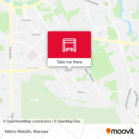 Карта Metro Natolin