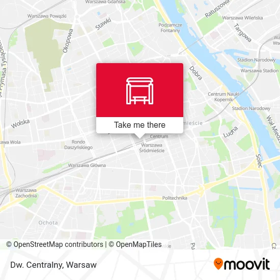 Dw. Centralny map