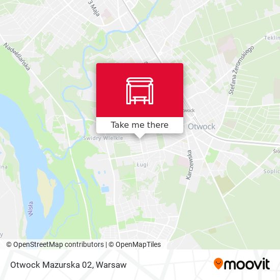 Otwock Mazurska map