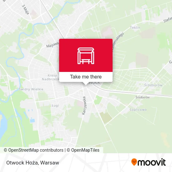 Карта Otwock Hoża