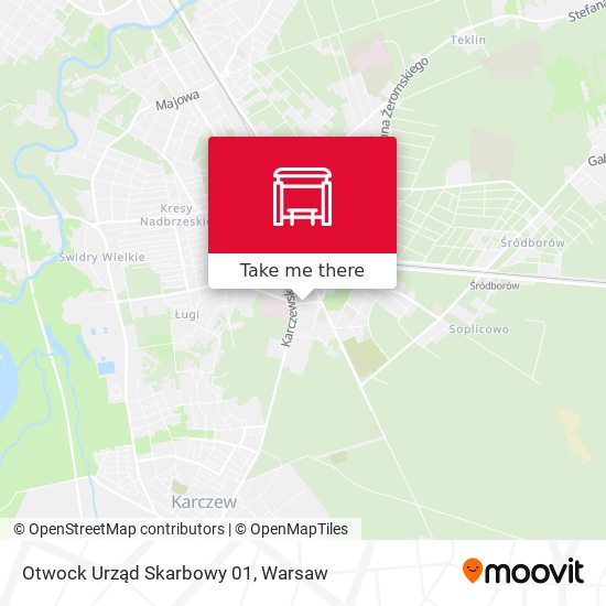 Otwock Urząd Skarbowy map