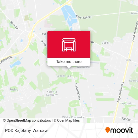 POD Kajetany map