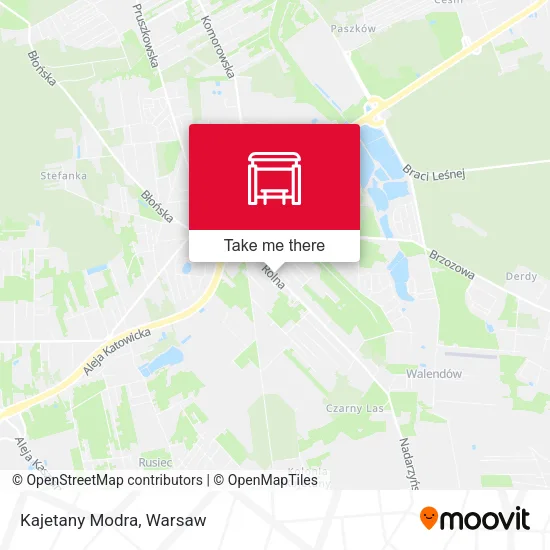 Карта Kajetany Modra