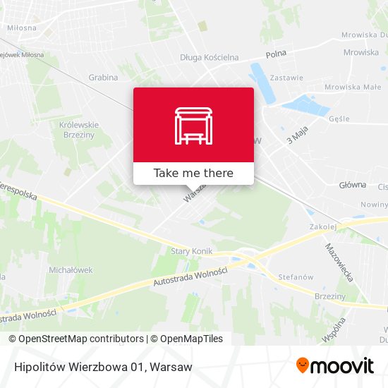 Hipolitów Wierzbowa map