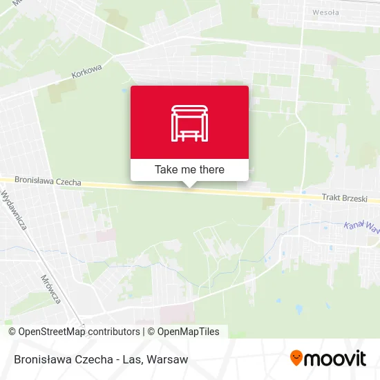 Карта Bronisława Czecha - Las