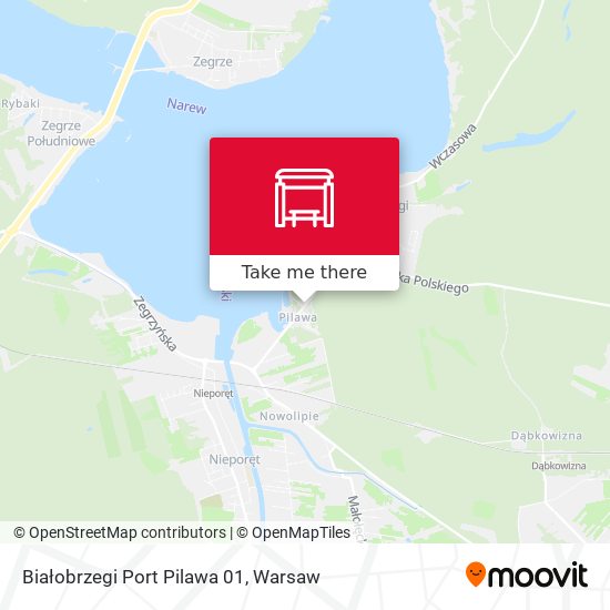 Białobrzegi Port Pilawa map