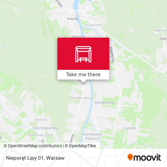 Nieporęt Lipy map