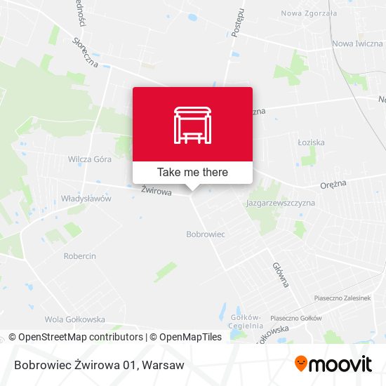 Bobrowiec Żwirowa map