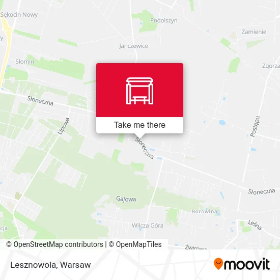 Карта Lesznowola