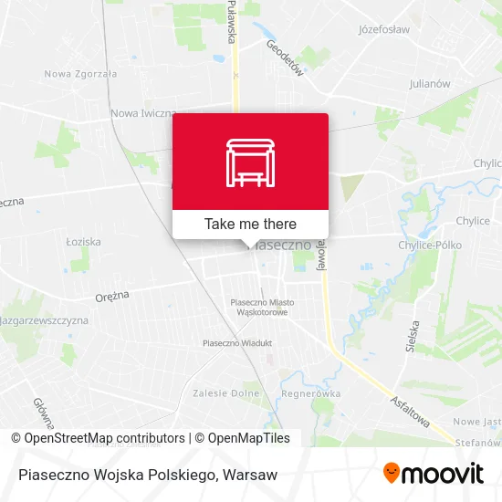 Карта Piaseczno Wojska Polskiego