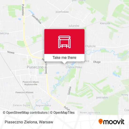 Карта Piaseczno Zielona