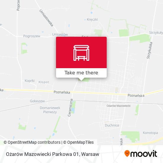 Карта Ożarów Mazowiecki Parkowa