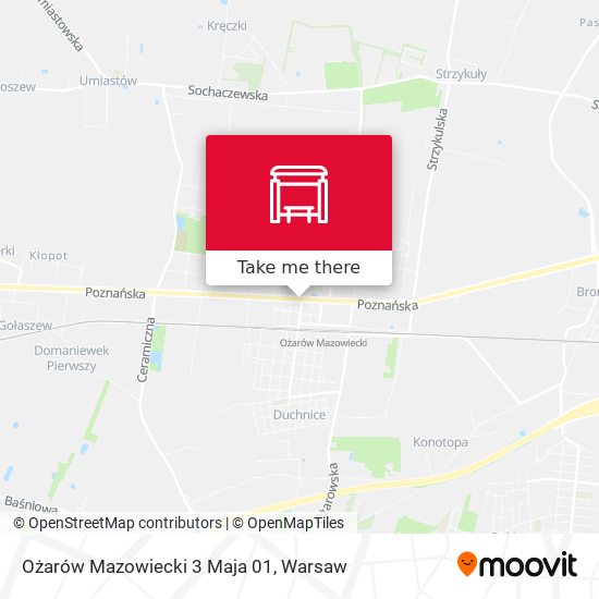 Карта Ożarów Mazowiecki 3 Maja