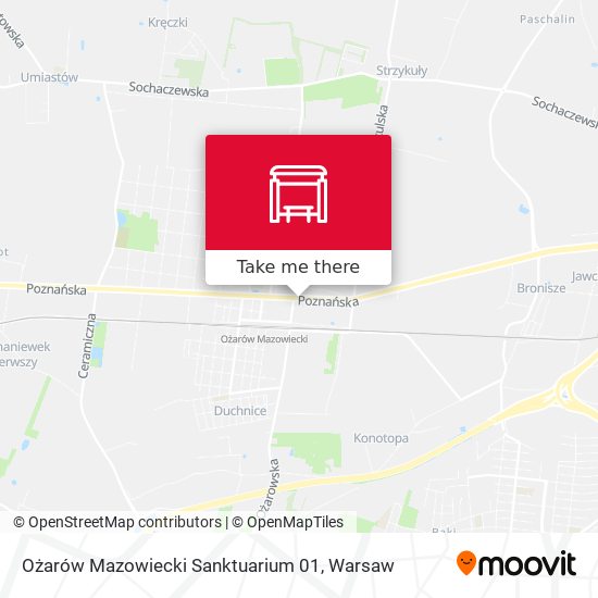 Ożarów Mazowiecki Sanktuarium 01 map