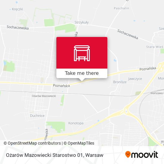 Ożarów Mazowiecki Starostwo 01 map