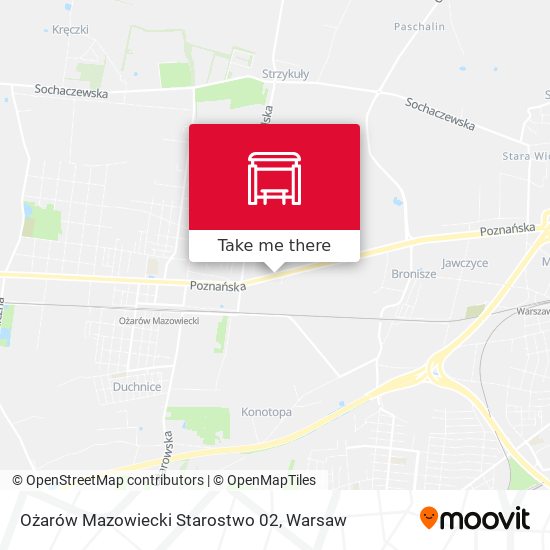 Карта Ożarów Mazowiecki Starostwo 02