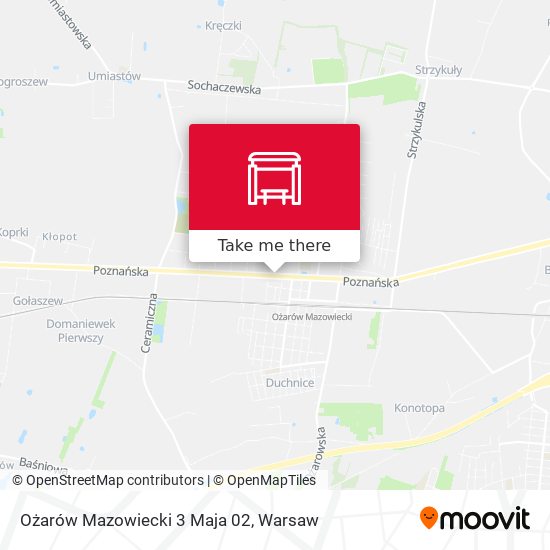 Ożarów Mazowiecki 3 Maja map