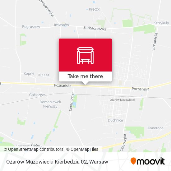 Ożarów Mazowiecki Kierbedzia 02 map