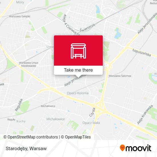 Starodęby map
