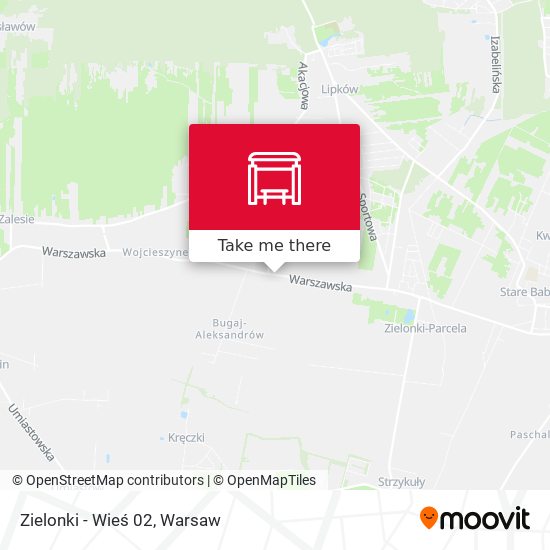 Koczargi Nowe Zielonki-Wieś map