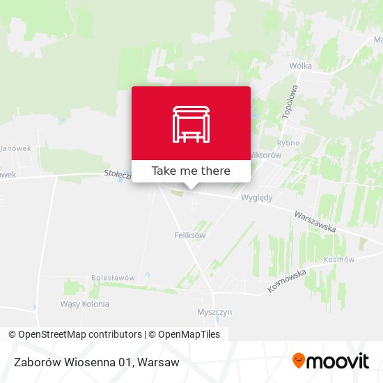 Zaborów Wiosenna 01 map