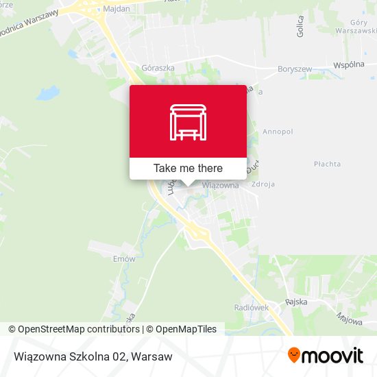 Wiązowna Szkolna map