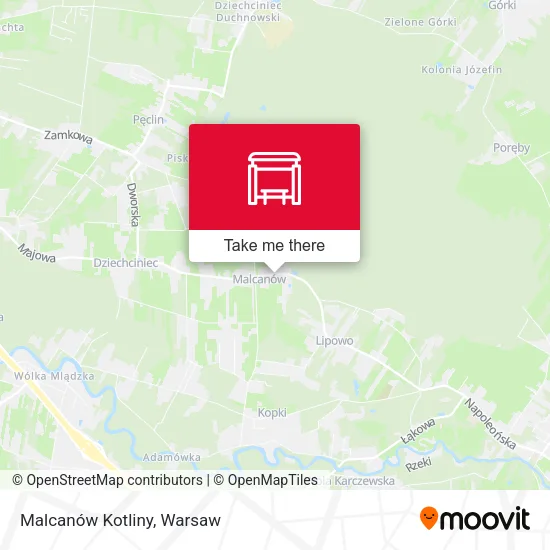 Карта Malcanów Kotliny