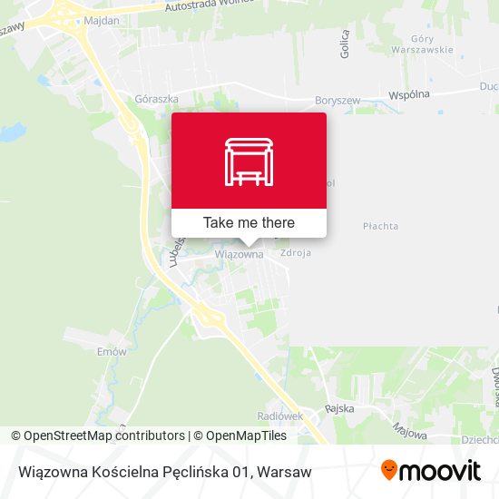 Wiązowna Pęclińska map