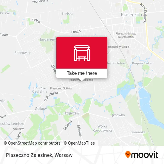 Карта Piaseczno Zalesinek