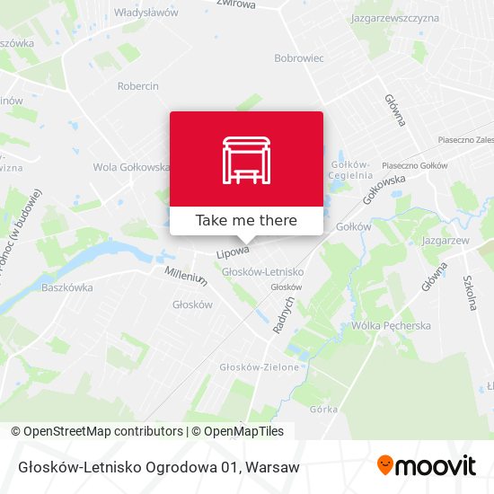 Głosków-Letnisko Ogrodowa map