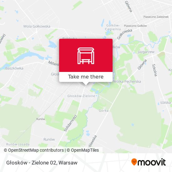 Głosków-Zielone map