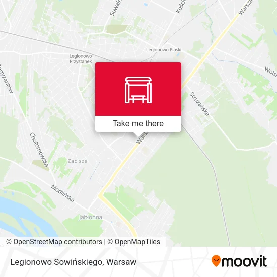 Карта Legionowo Sowińskiego