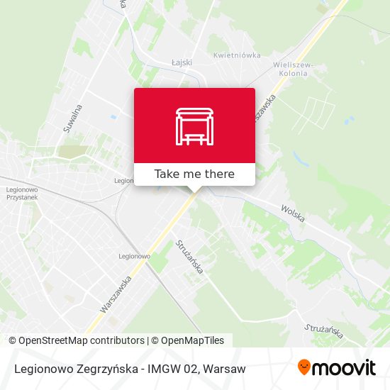 Карта Legionowo Zegrzyńska - IMGW 02