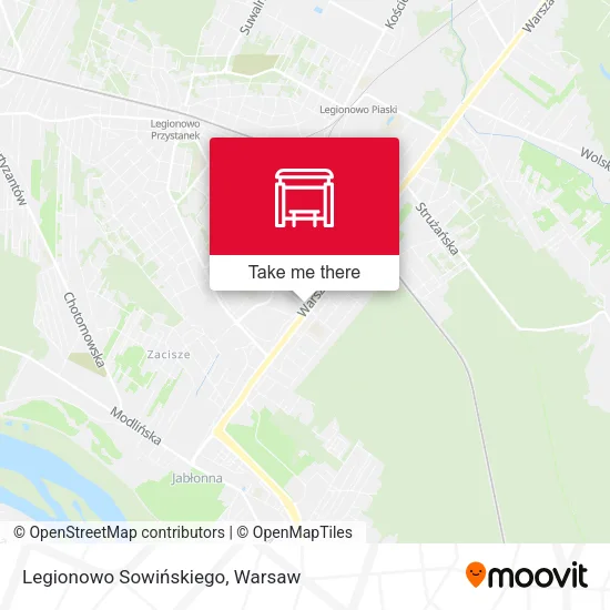 Карта Legionowo Sowińskiego