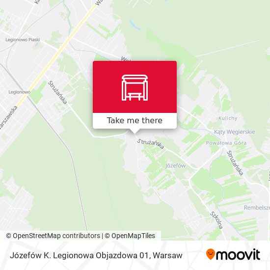 Карта Józefów K. Legionowa Objazdowa 01