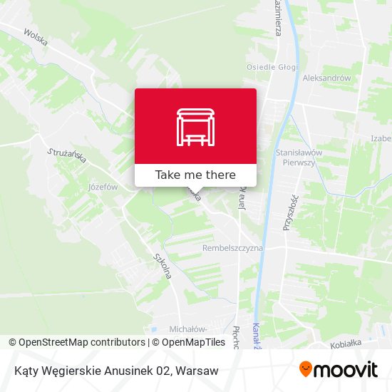 Карта Kąty Węgierskie Anusinek 02