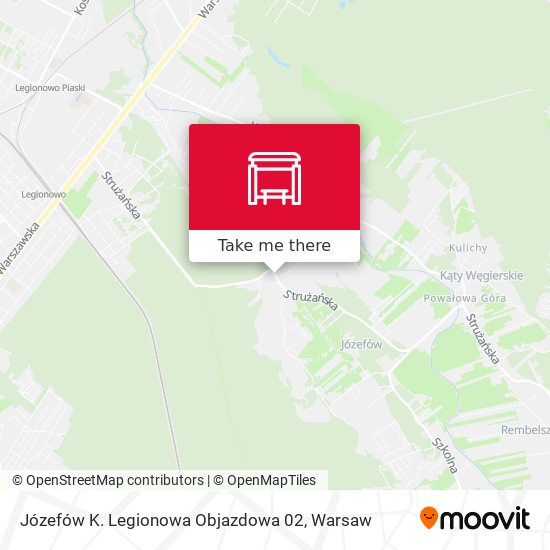 Карта Józefów K. Legionowa Objazdowa