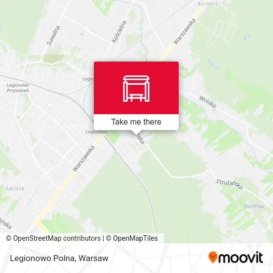 Карта Legionowo Polna