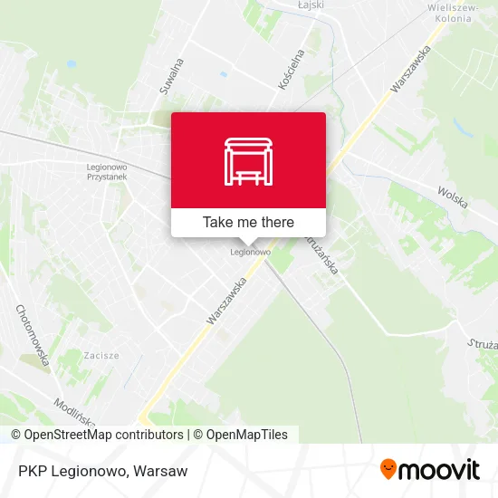 Карта PKP Legionowo