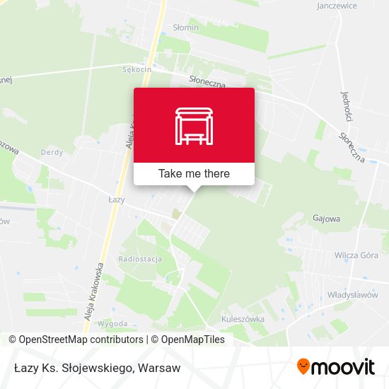 Łazy Ks. Słojewskiego map