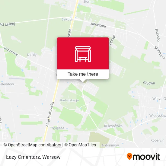 Карта Łazy Cmentarz