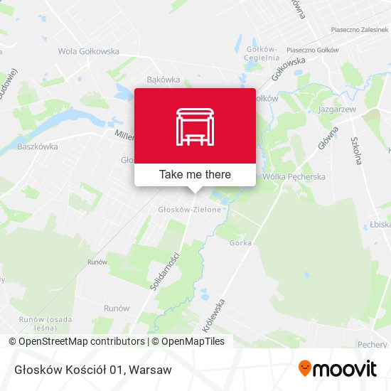 Карта Głosków Kościół