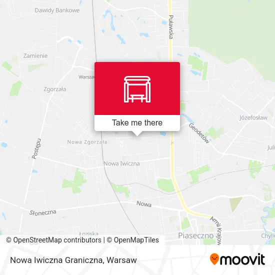 Карта Nowa Iwiczna Graniczna