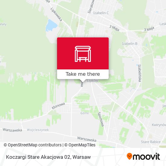 Koczargi Stare Akacjowa 02 map