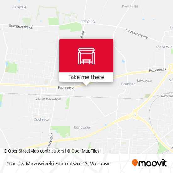 Ożarów Mazowiecki Starostwo 03 map