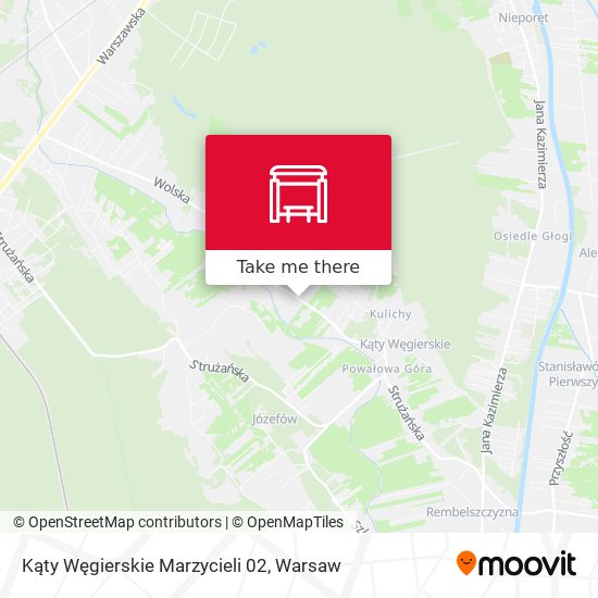 Карта Kąty Węgierskie Marzycieli