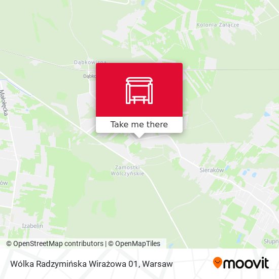 Карта Wólka Radzymińska Wirażowa