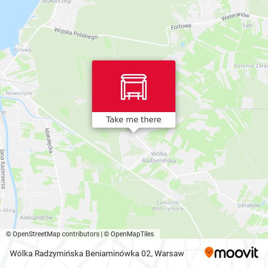 Карта Wólka Radzymińska Beniaminówka 02